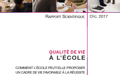 Qualité de vie à l'école