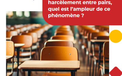 Harcèlement scolaire, harcèlement entre pairs, quel est l’ampleur de ce phénomène ?